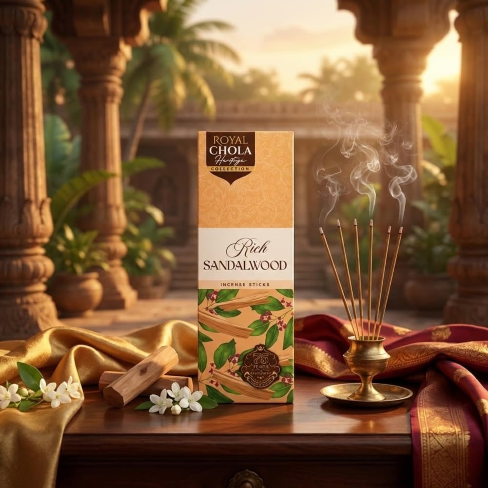 Rich Sandalwood incense sticks by Royal Chola